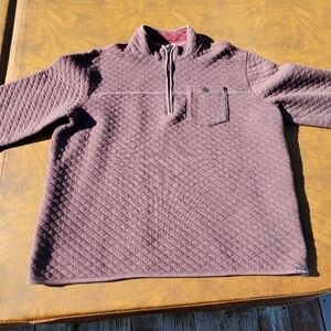 Mens Eddie Bauer Quilted Half Zip Sweater, Slightly worn!